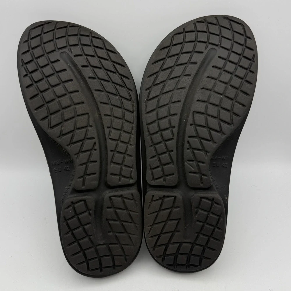 OOFOS OOahh Slide Sandals‎ Unisex Men 9 Women 11 Black Recovery Comfort Shoe